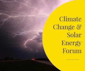 climate change and solar energy forum